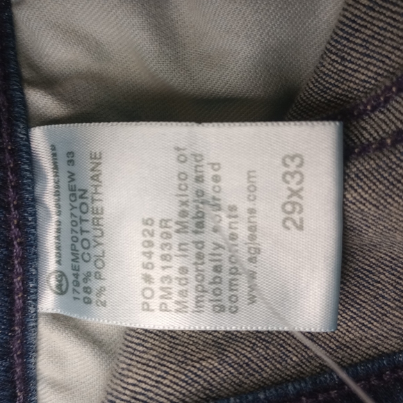 Everett Men's Slim Straight Stretch Jeans AG-ED DENIM Size 29 x 33 NWT - Picture 5 of 8